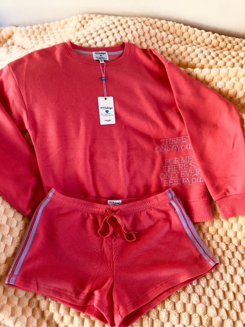 Just in NWT PJ Salvage Summer I Turned Pretty Lounge to Bed  set in Bubblegum